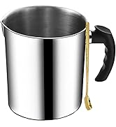 Candle Making Pouring Pot, 44oz 1.3L Double Boiler Wax Melting Pot and Spoon 304 Stainless Steel ...