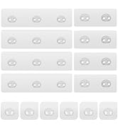Lsnisni 14 Pack Shower Caddy Adhesive Replacement, Strong Hooks, Waterproof Strips, No Drilling f...