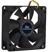 Kingwin 80mm Silent Fan for Computer Cases, Mining Rig, CPU Coolers, Computer Cooling Fan, Long L...