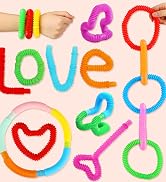 52 Pack Pop Tubes, Sensory Toys Party Favors For Kids 8-12 4-8 Fidget Toys For Anxiety Goodie Bag...