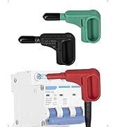 BOCEUC Multimeter Leads, Magnetic Probe, 3 Colors Magnetic Voltage Probes for 4 mm Socket Test Le...