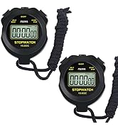 Digital Stopwatch Timer Only Stopwatch with ON/Off, NO Bell No Whistle Silent Basic Operation Chi...