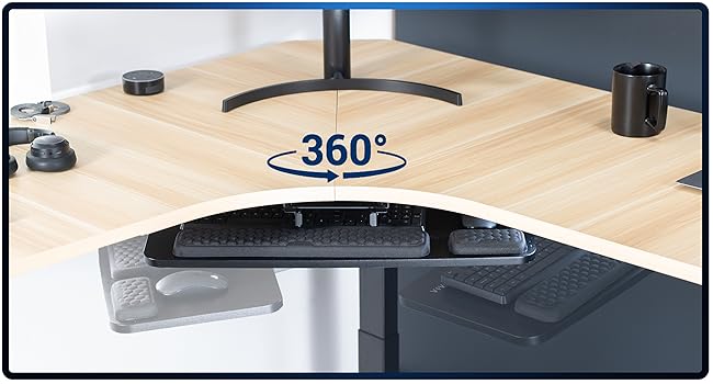 Under desk keyboard tray slide out Keyboard tray pull out Keyboard desk attachment wrist rest