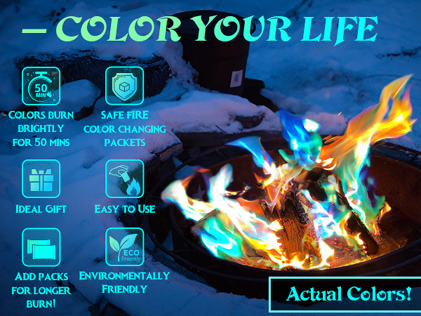 Fire Color Changing Packets