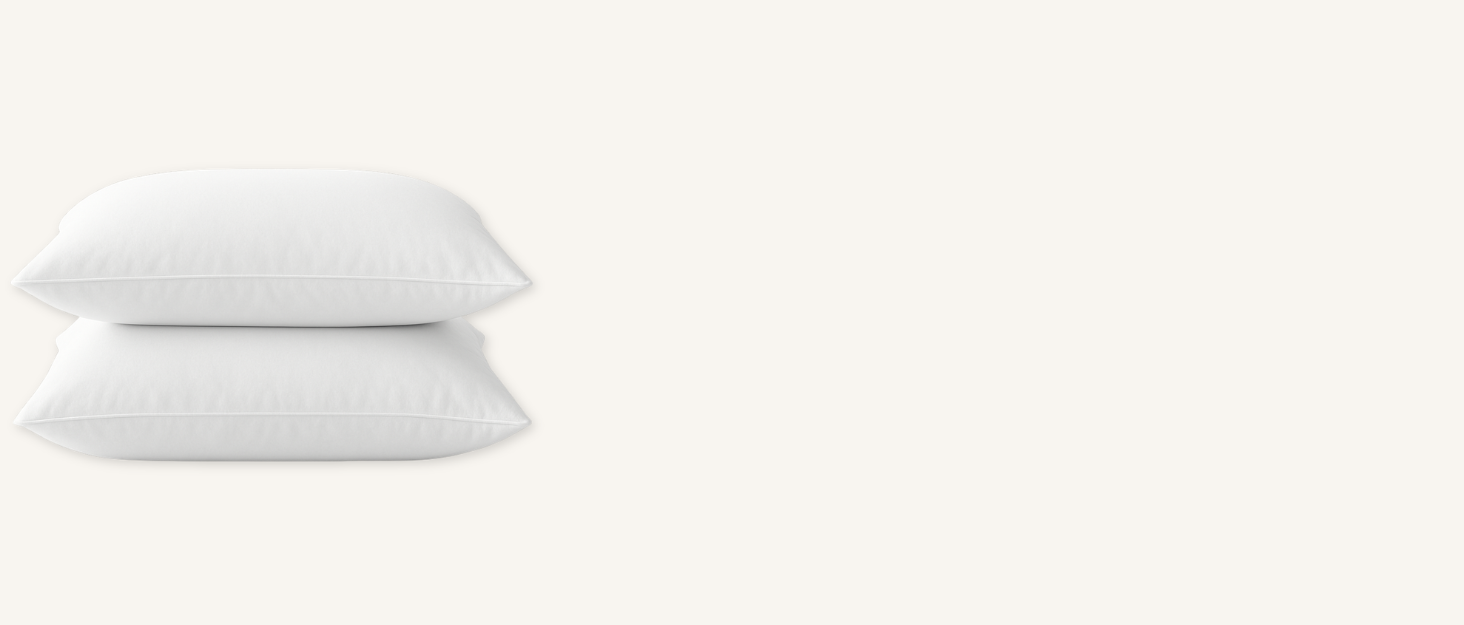 standard, queen and king pillows