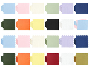 scalloped napkins disposable cocktail napkins party napkins beverage dessert birthday bar napkins