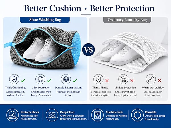 shoe washing bag