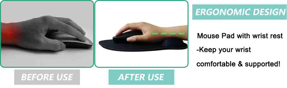 Mouse Pad with Wrist Support