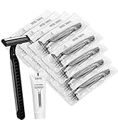 Disposable Razors in Bulk Pack of 30,Black Bulk Razors Disposable Individually Wrapped Twin Blade...