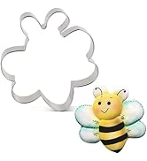 LILIAO Animal Bee Cookie Cutter, 3.8", Stainless Steel