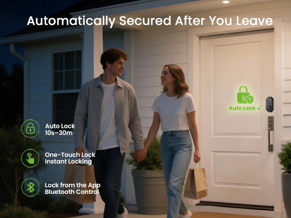 Auto lock for deadbolt