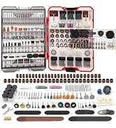 EZUVITA 618PCS Rotary Tool Accessory Kit, Fits Dremel Rotary Tools, Universal Fitment for Polishi...