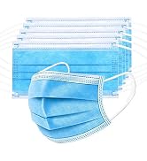 100 Pack Medical Disposable Face Masks for Protection, 3 Layers Safety Face Masks For Adults Dail...