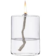 GXFCCYXT Refillable Liquid Petite Cylindrical Small Oil Lamps Sturdy Borosillicate Oil Candle Pil...