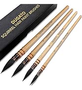 Professional Watercolor Paint Brushes, Round Squirrel Hair Paint Brush Set for Art Painting, Goua...