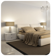 3000K luxurious bedroom with great lighting