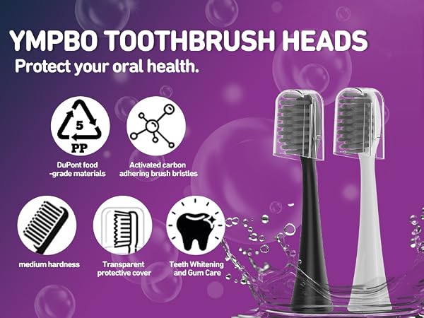 YMPBO toothbrush heads