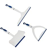 CELOX 3 Pack Window Squeegee Kit, Shower Squeegee for Glass Doors, Streak Free Rubber Squeegee fo...