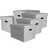 Lineco, RTA Record Storage Carton, 12" x 15" x 10", Archival Acid-Free Buffered Double Layered Pa...