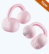 TOZO OpenEarRing True Open Ear Earbuds, Lightweight Comfort Open Ear Clip Wireless Earbuds, 40H P...