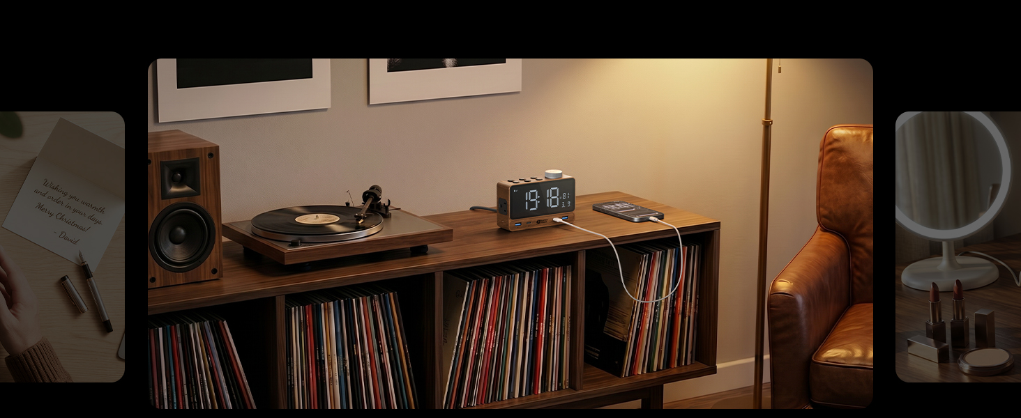 alarm clock for living room wooden vintage decor Modern Home Decor