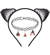 FAERLIIRY Halloween Headband For Woman Glitter Devil Horn Headband Cosplay Hair Hoop Accessories