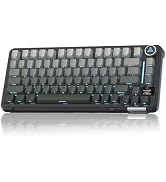 SOLAKAKA A75 PRO Wireless Mechanical Keyboard with Screen and Knob | Tri mode connection,RGB Back...