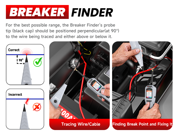 automotive wire tracer circuit breaker finder tool