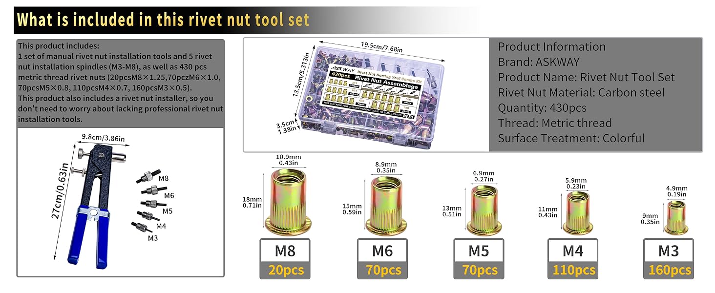rivet nut tool kit