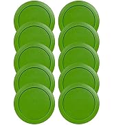 Replacement Lid for Pyrex 5" Storage Plastic Cover 2 Cup Bowl 7200-PC Green (10-Pack)