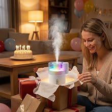 Happy birthday to a dear friend—surprising them with a mini humidifier that glows and soothes