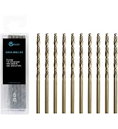GMTOOLS 1/8 inch Cobalt Drill Bits, M35 HSS, 135 Degree Tip, Jobber Length Twist Drill Bit Set fo...