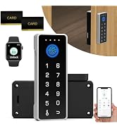 Smart Cabinet Lock with Fingerprint and Passcode eLinkSmart RFID NFC Child Safety Lock with APP P...