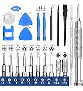 EasyTime Repair Tool Kit Compatible for PS4, Nintendo, Xbox one, 24 in 1 Triwing Screwdriver kit,...