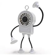 HAUSBELL Poseable Alien Mini Fan with Suction Cup | 5-Speed USB Rechargeable, Bendable Limbs, Dig...