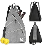 A11N SPORTS Pickleball Bag, Reversible Crossbody Sling Bag/Backpack for Women Men