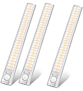 goodland 160 LED Closet Lights Motion Sensor Under Cabinet Lights Indoor Wireless Lighting 3600mA...