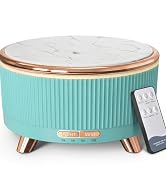 500ML Large Capacity Essential Oil Diffuser, Ultrasonic Aromatherapy Diffuser with 7 Color LED Li...
