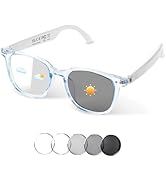 Smart Glasses for Women Men, Bluetooth Audio Glasses with Color-Changing Lenses, Open Ear Sound S...