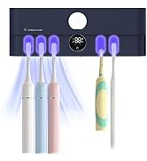 Electric Toothbrush Holder and Cleaner Auto Cleaning and Drying Toothbrushs in Circle Wall Mounte...