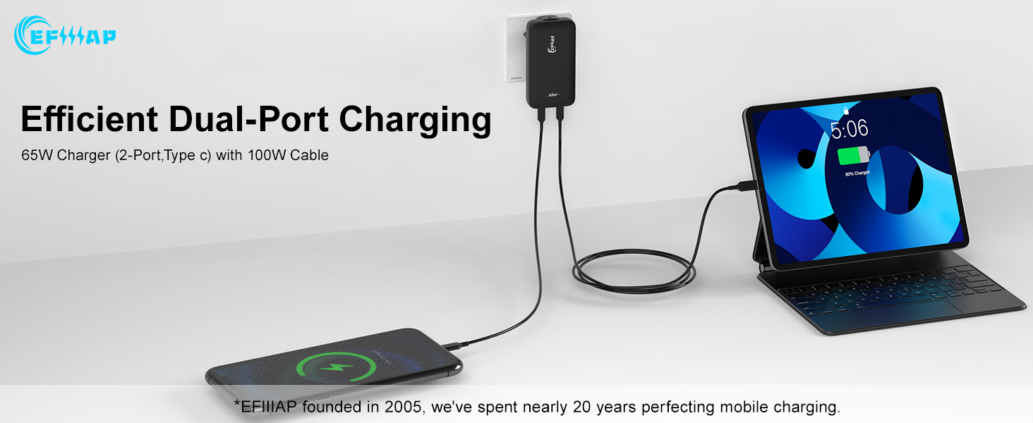 65w travel charger adapter