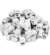 TRENDnet Cat6 RJ45 Keystone Jack 50-Pack Bundle, TC-K50C6, Compatible with Cat5/Cat5e/Cat6 Cablin...
