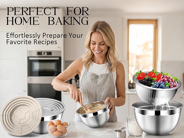 mixing bowls with lids set