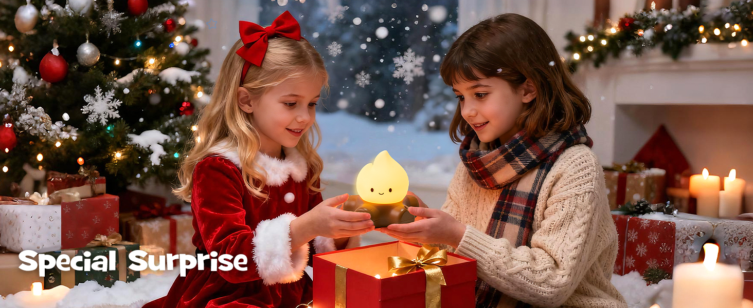 Gefaxi Halloween campfire flickering night light dimmable flame light rechargeable and squishy