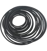 20 Pcs Black Recorder Rubber Belts 1.5mm Round Cassette Recorder Repair Maintenance Belt Video Ac...