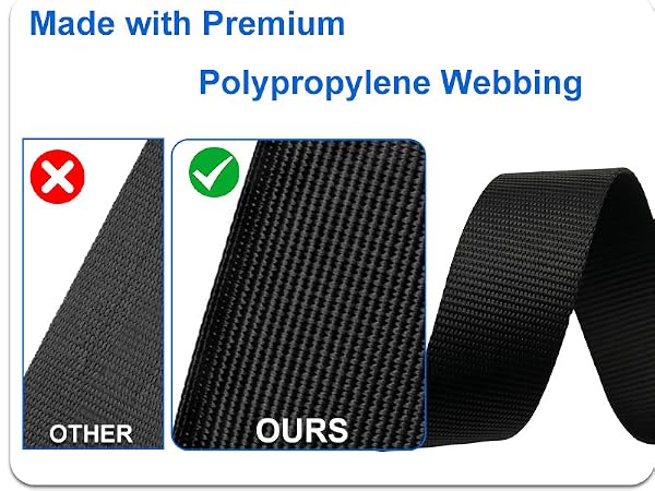 RHBREYJ Luggage Strap Premium Polypropylene Webbing, Tougher & More Durable Than Ordinary Straps