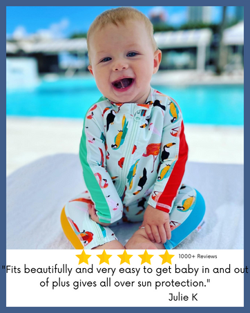 Sunsuit cute great upf 50+ swimsuit SwimZip
