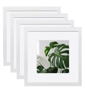 Egofine 12x12 Picture Frames White, Wood Frames with HD Plexiglass for Pictures 8x8 with Mat or 1...