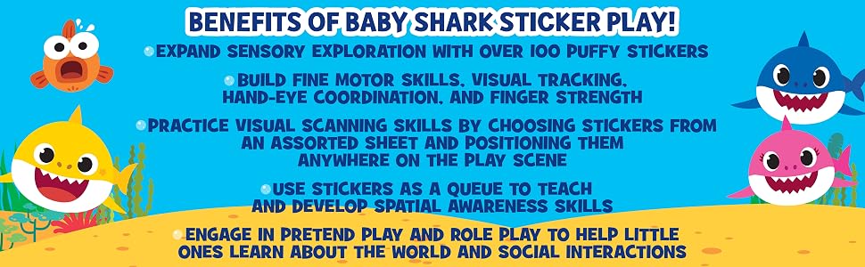 baby shark, horizon group usa, activity kits, bath play, explore, learn, grow, kids, art, activity