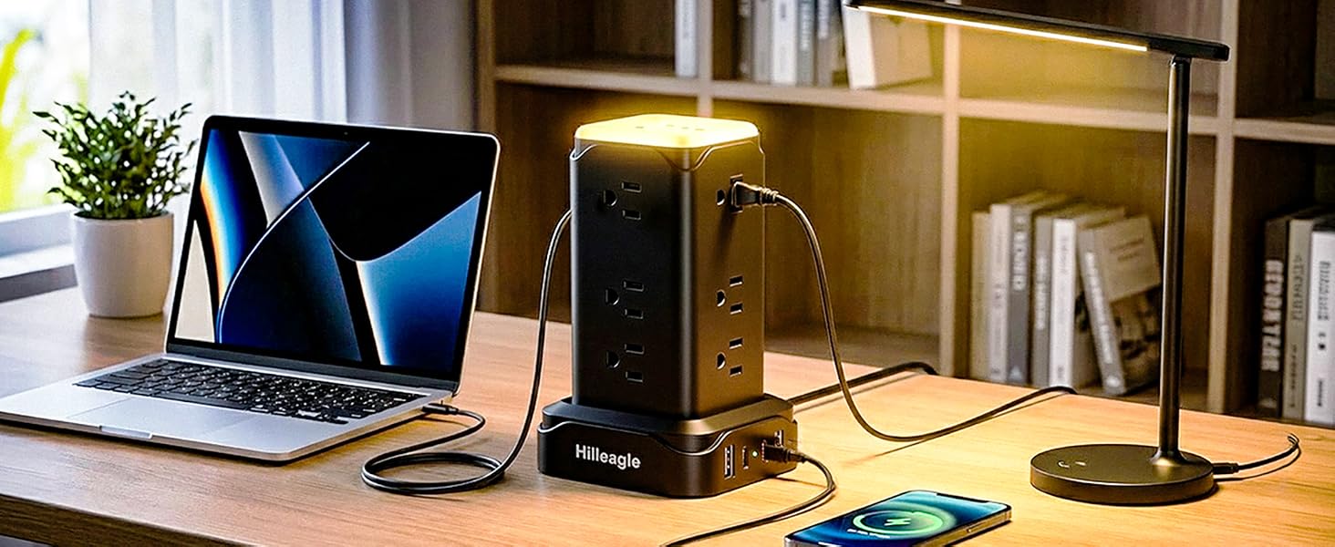 Study Desk Power Tower Power Charging
